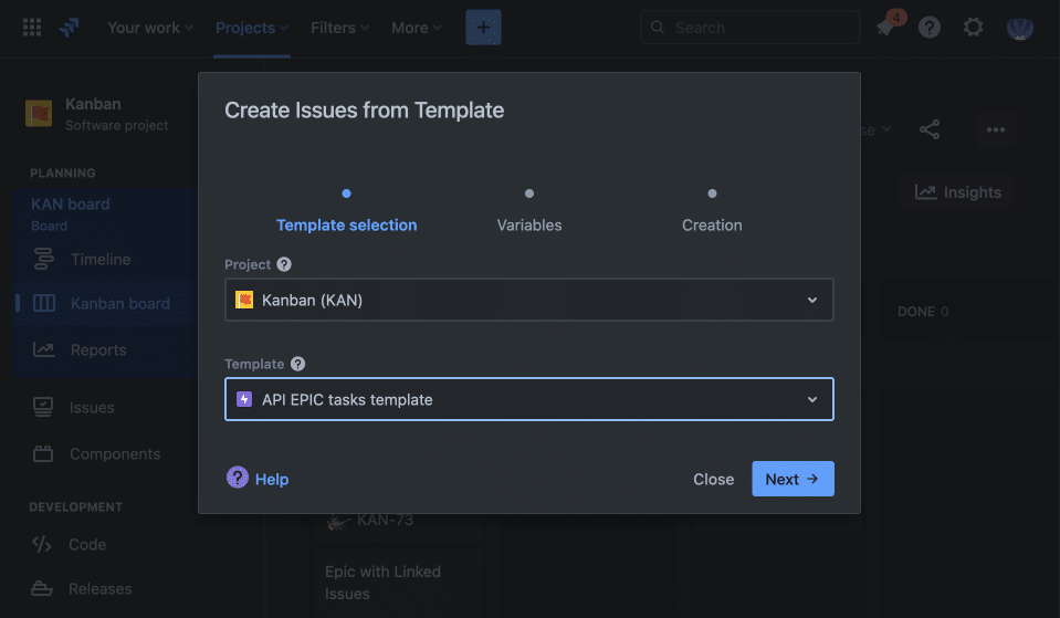 Jira Dark mode support by Easy Templates