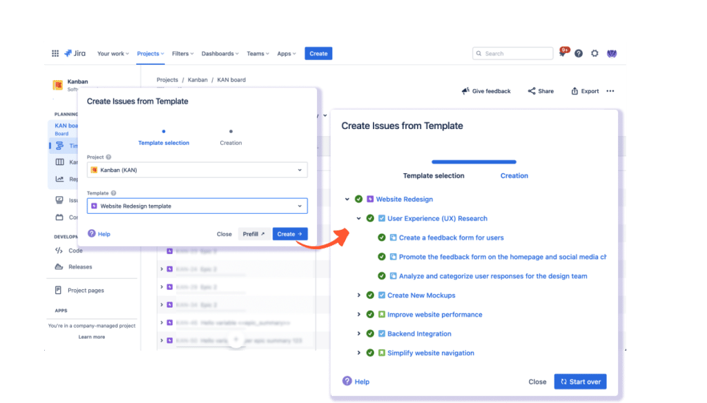 Easy issue templates for Jira