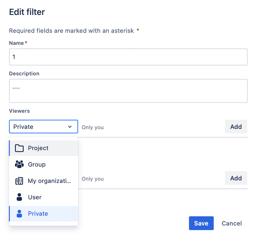 Sharing Jira Filters