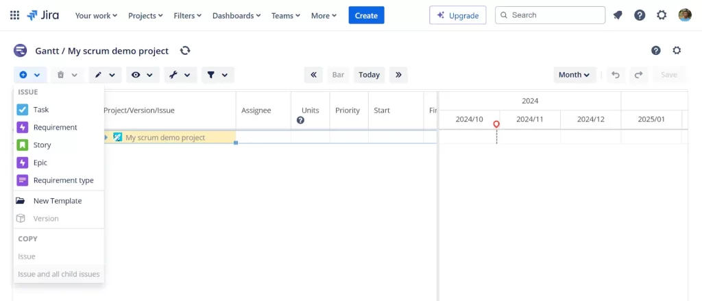 Customize your Gantt chart